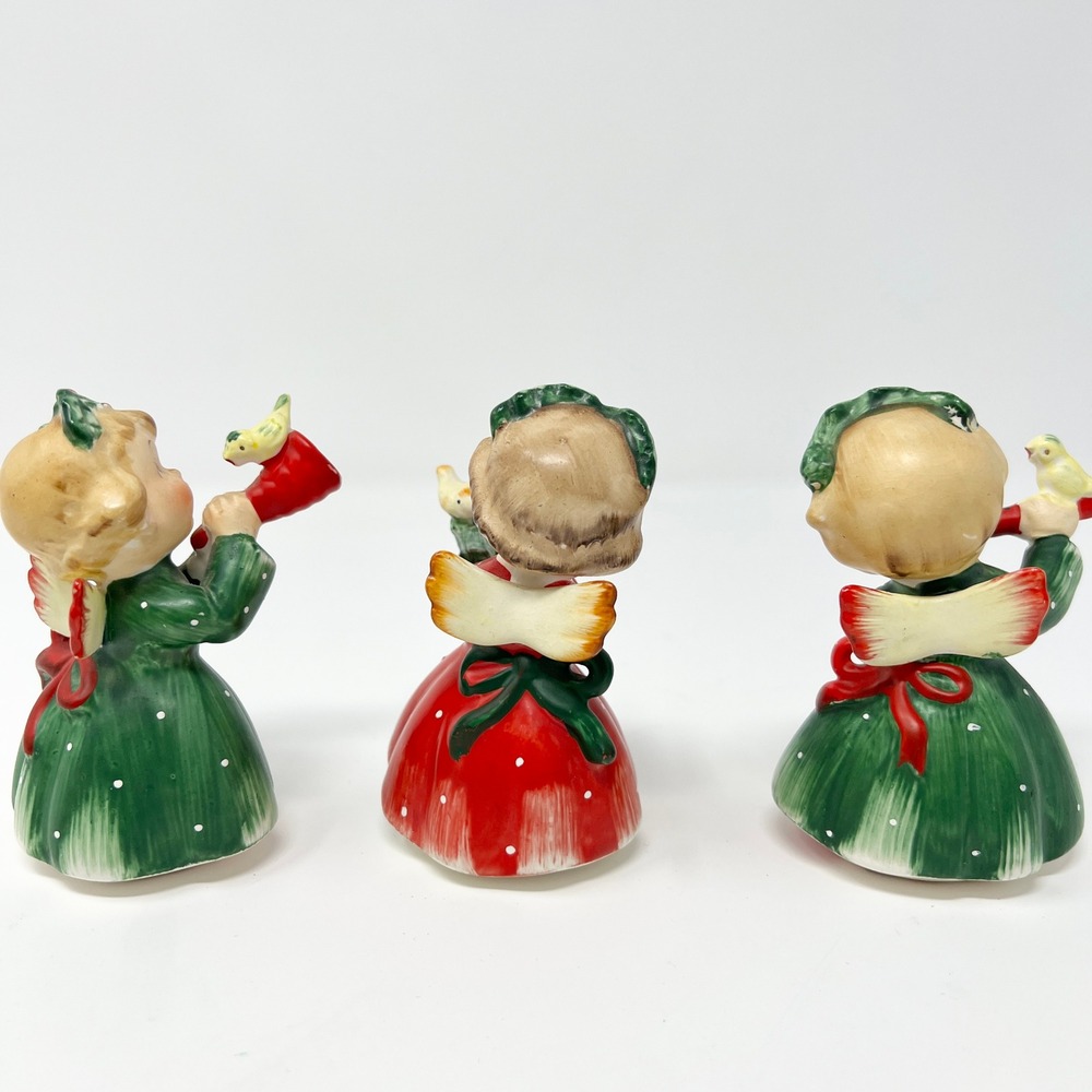 Vintage 1950's Set of 3 Lefton Christmas Angels Musical 1259N - Picture 2 of 8